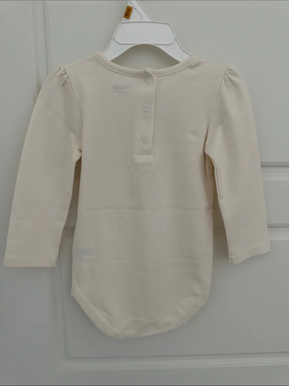 NWOT Gymboree Cream Long-Sleeve One-Piece with Red Candy Cane